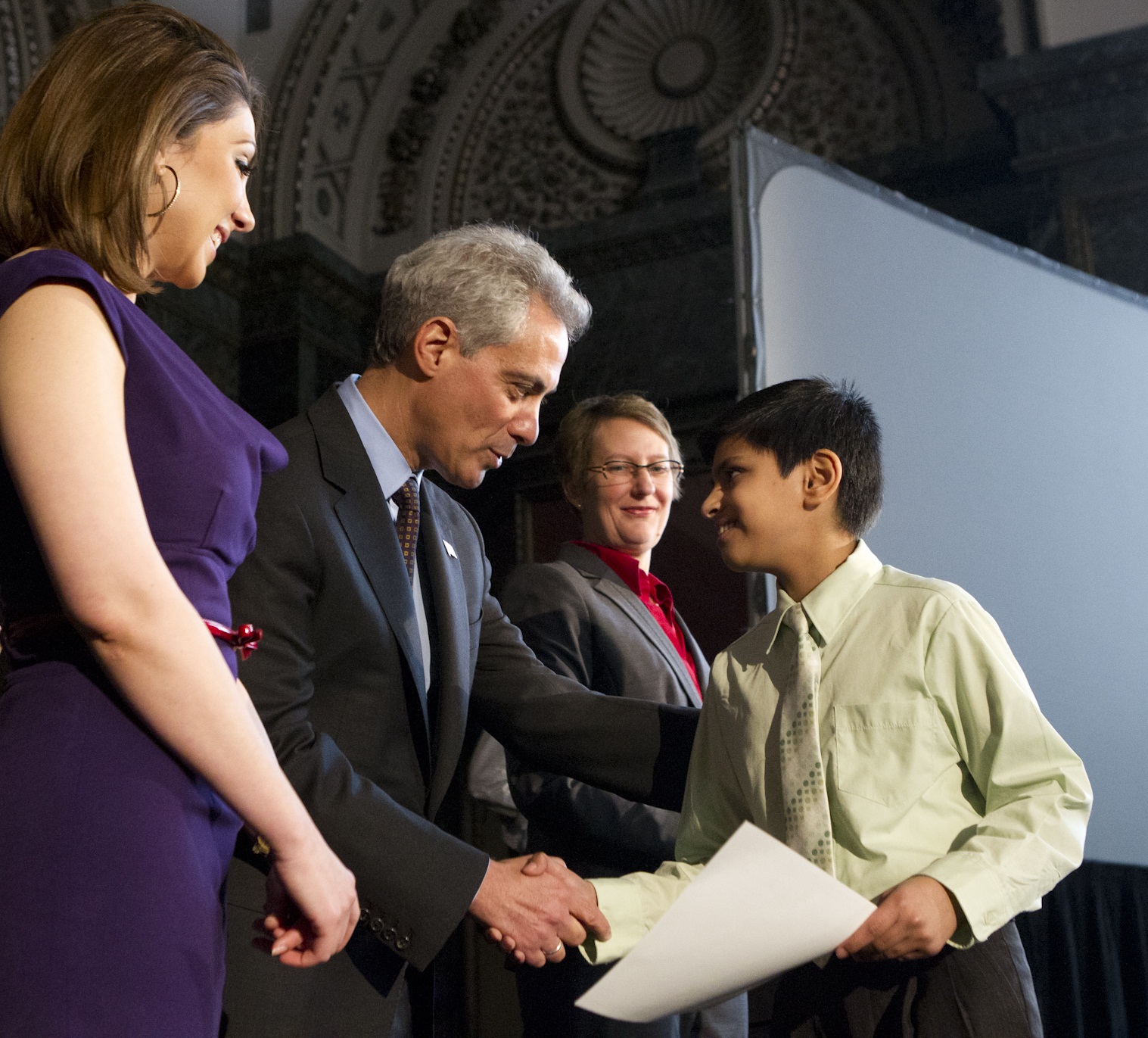 City of Chicago Mayor Emanuel Hosts Citizenship Ceremony At The